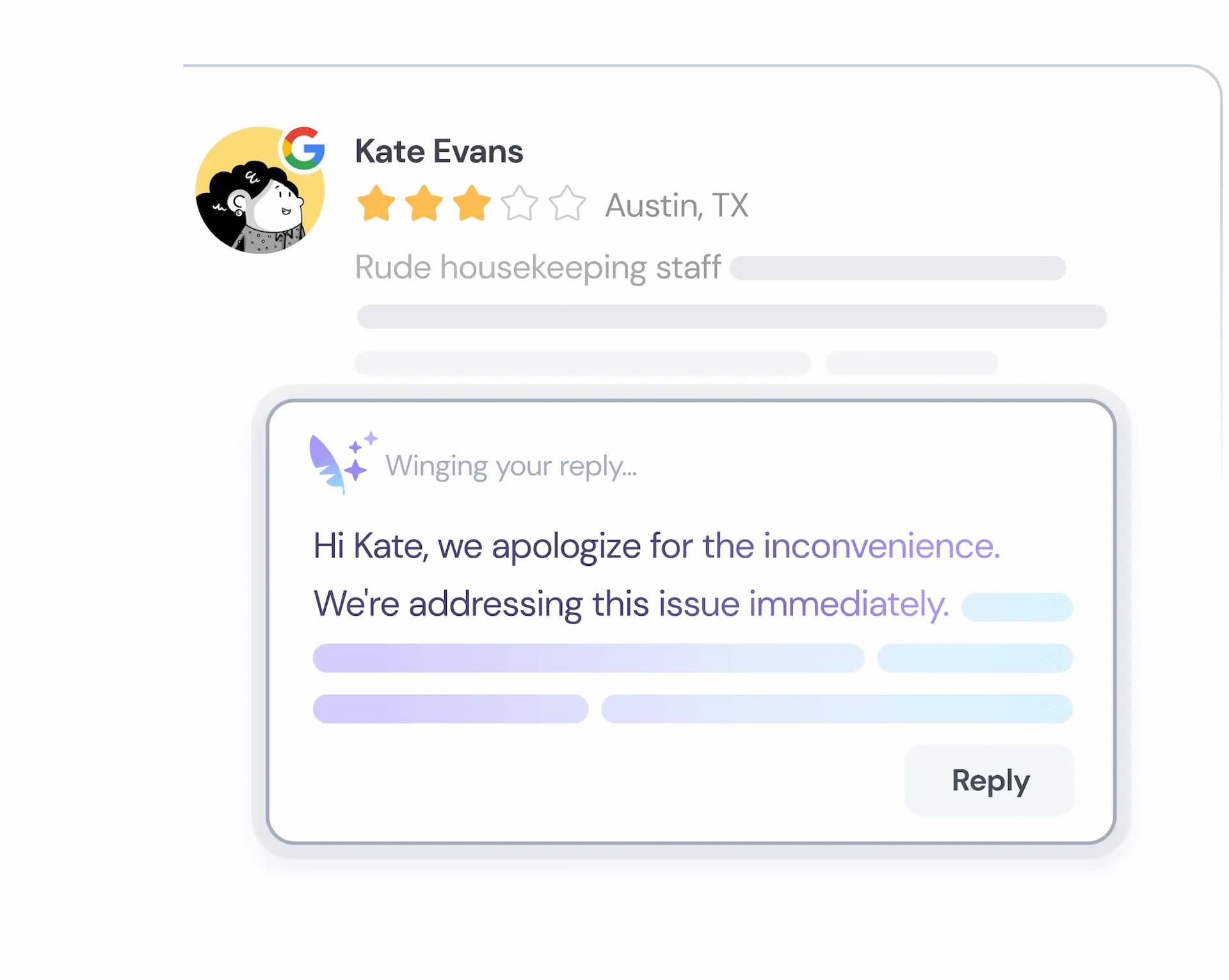Elabore respostas personalizadas com IA